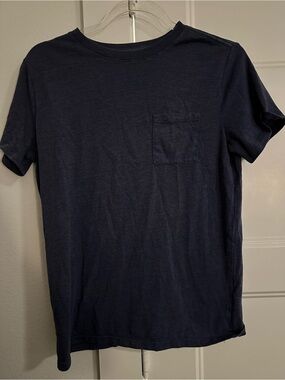 Cat & Jack Navy Short-Sleeve Pocket Tee